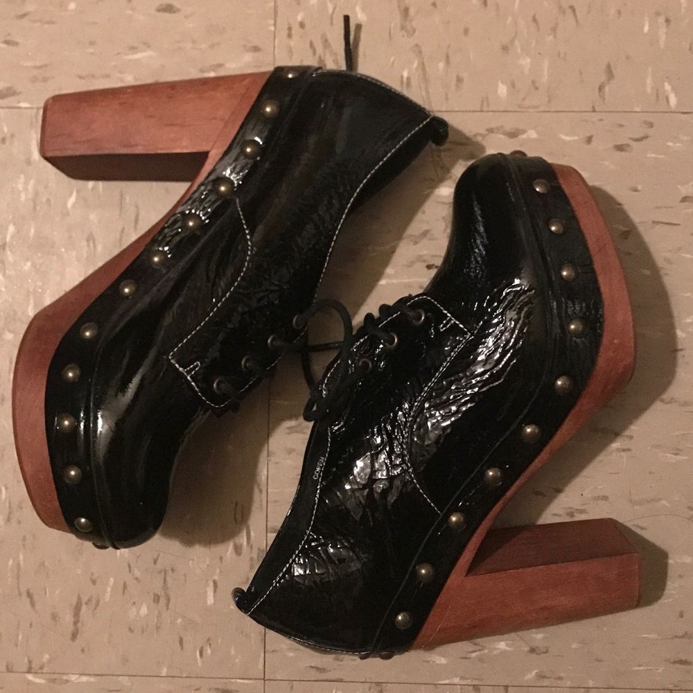 Jeffrey Campbell Woodies Studded Patent Leather 9M